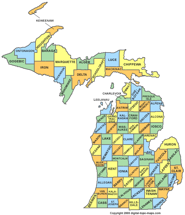 Map of Michigan