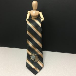Tie with Black and Gold Stripes