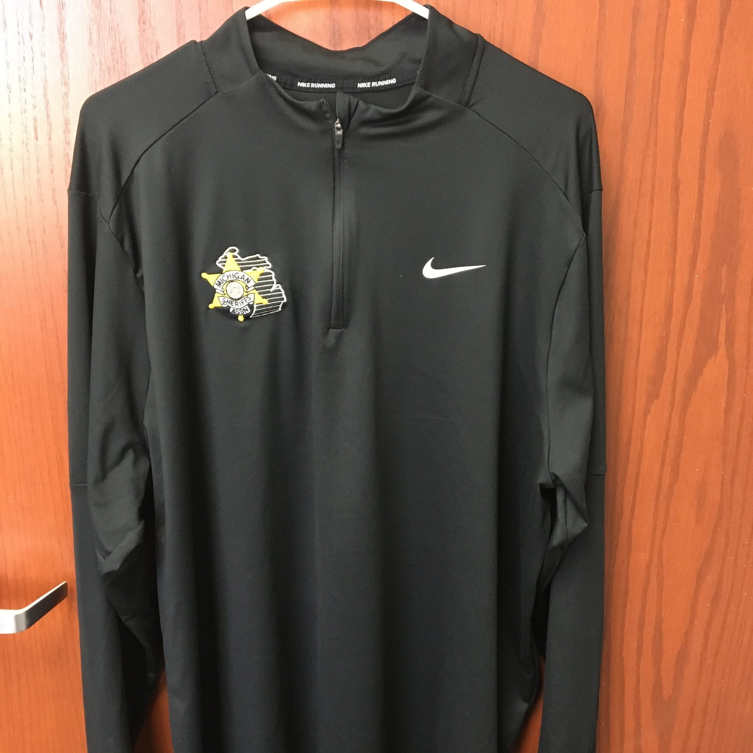 Nike Running Half-zip Black Pullover | Michigan Sheriffs' Association