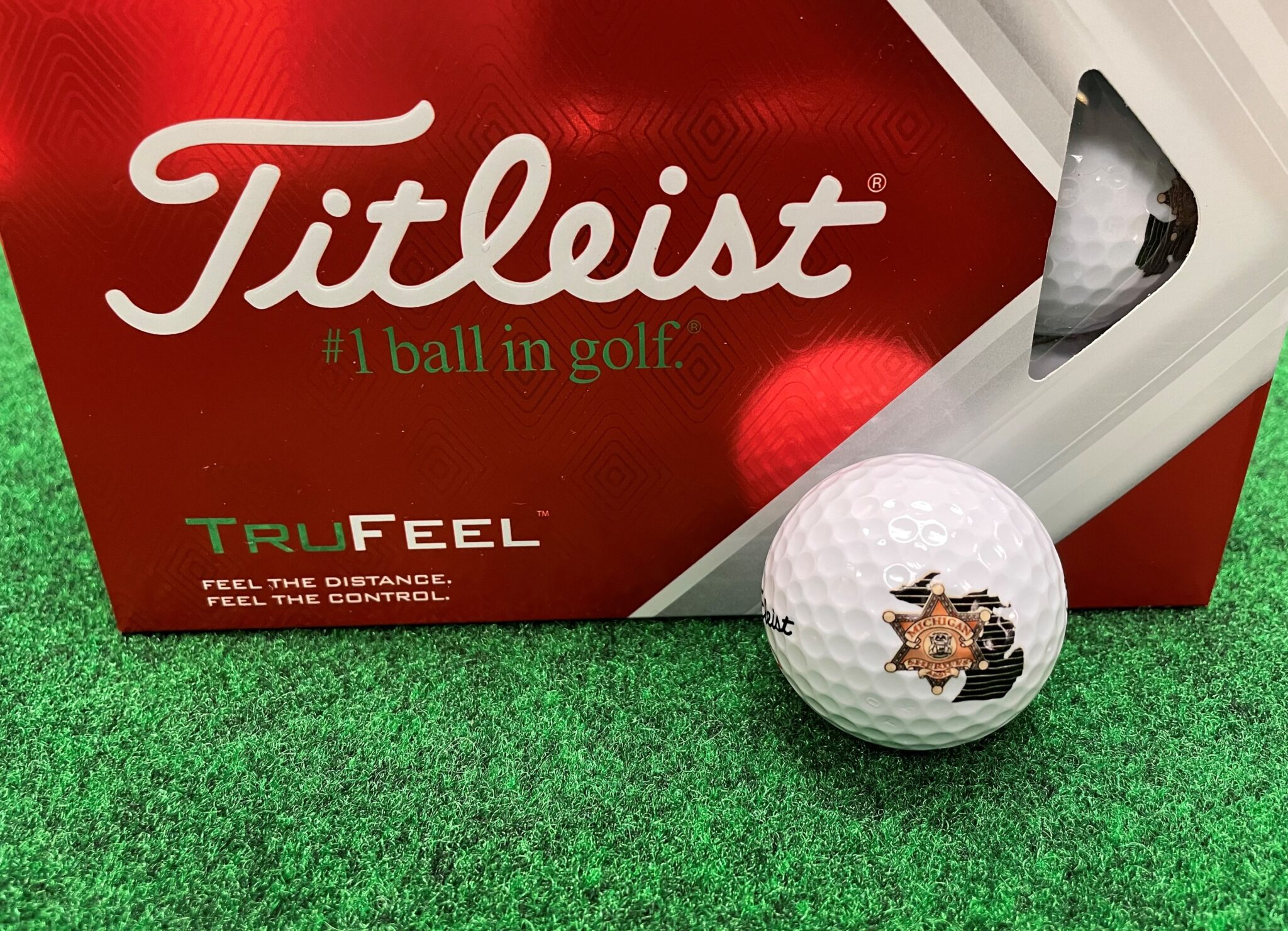 Titleist Golf Balls with MSA Logo One Dozen Michigan Sheriffs